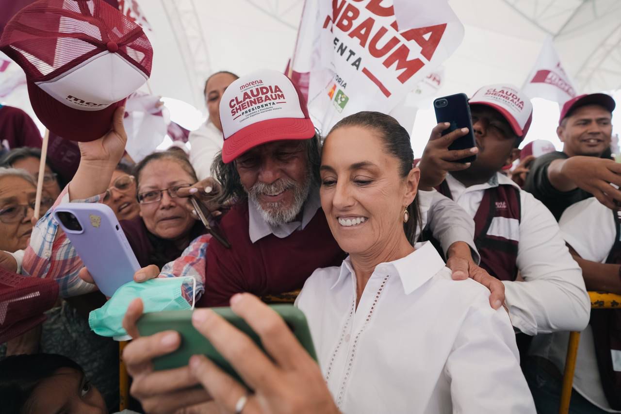 La Cruz de Elota apoyando a Claudia Sheinbaum.